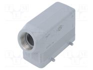 Enclosure: for HDC connectors; C-TYPE; size 77.27; Gland holes: 1 ILME