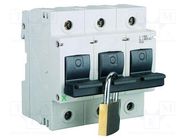 Switch-fuse; Poles: 3; for DIN rail mounting; 63A EATON ELECTRIC