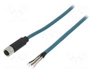 Connector: M12; plug; female; PIN: 8; straight; X code-ProfiNET BULGIN