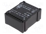 Transformer: encapsulated; 6VA; 115VACx2; 12V; 12V; 250mA; 250mA HAHN