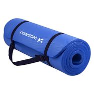 Wozinsky exercise mat 181 x 63 x 0.9 cm thick gymnastic yoga mat blue, Wozinsky