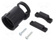 Cable hood and fastener; size 17; 17.9mm; straight; CPC TE Connectivity
