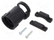 Cable hood and fastener; size 17; 17.9mm; straight; CPC TE Connectivity