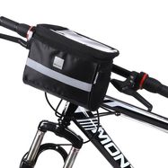 Wozinsky bike handlebar bag with phone case 2l black (WBB12BK), Wozinsky