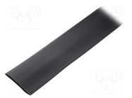 Heat shrink sleeve; glueless,flexible; 2: 1; 25.4mm; L: 10m; black TE Connectivity