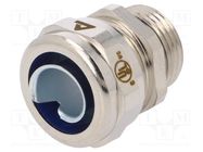 Straight terminal connector; Thread: metric,outside; brass; IP68 