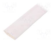 Heat shrink sleeve; thin walled; 3: 1; 24mm; L: 30m; white; reel HELLERMANNTYTON