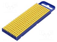 Markers; Marking: J; 2.8÷3.8mm; polyamide; yellow; -40÷85°C; WIC HELLERMANNTYTON