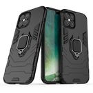 Ring Armor Case Kickstand Tough Rugged Cover for iPhone 12 Pro Max black, Hurtel