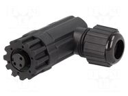 Connector: M12; plug; PIN: 4; female; 250V; angled 90°; IP67,IP68 AMPHENOL LTW