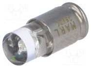 LED lamp; green; S5,7s; 24÷28VDC; No.of diodes: 1; 5mm; Bulb: T1 3/4 MARL