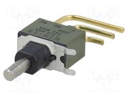 Switch: push-button; Pos: 2; SPDT; 1A/125VAC; 1A/30VDC; ON-(ON) NKK SWITCHES