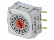 Encoding switch; HEX/BCD; Pos: 16; vertical; Rcont max: 30mΩ; ND3 NKK SWITCHES