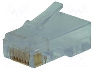 Connector: RJ45; plug; PIN: 8; 8p8c; for cable; IDC,crimped BEL FUSE