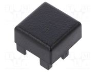 Button; black; D6Q-B,D6Q-BL,D6Q-G,D6Q-GR,D6Q-R,D6Q-W,D6Q-Y C&K