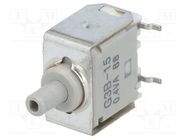 Switch: push-button; Pos: 2; SPDT; 0.01A/28VAC; 0.01A/28VDC; 500MΩ NKK SWITCHES