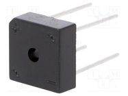 Bridge rectifier: single-phase; Urmax: 800V; If: 10A; Ifsm: 175A DC COMPONENTS
