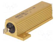 Resistor: wire-wound; screw; 2.7Ω; 50W; ±5%; 49.1x29.7x14.8mm ARCOL