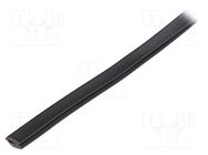 Hole and edge shield; PVC; L: 75m; black; -65÷105°C; flexible HELLERMANNTYTON