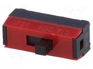 Switch: slide; Pos: 2; SPDT; 0.1A/30VDC; ON-ON; vertical; -15÷60°C NKK SWITCHES