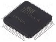 IC: microcontroller 8051; Interface: I2C,SPI,UART,USB; VQFP64 MICROCHIP TECHNOLOGY