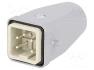 Connector: HDC; plug; male; EPIC KIT; PIN: 5; 23A; 400V; 4+PE; M20 LAPP