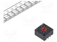 Encoding switch; DEC/BCD; Pos: 10; SMT; Rcont max: 100mΩ; 1Ncm; CRD C&K