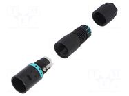 Connector: AC supply; screw terminal; male; TH381; 10A; 400V TECHNO