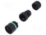 Connector: AC supply; screw terminal; male; TH387; 17.5A; 450V TECHNO