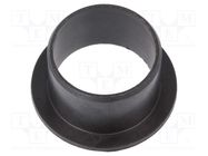 Bearing: sleeve bearing; with flange; Øout: 18mm; Øint: 16mm; black IGUS