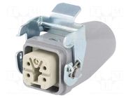 Connector: HDC; plug; female; EPIC KIT; PIN: 5; 23A; 400V; 4+PE; M20 LAPP