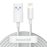 Baseus 2x USB cable - Lightning fast charging Power Delivery 1.5 m white (TZCALZJ-02), Baseus