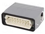 Connector: HDC; plug; male; EPIC KIT; PIN: 16; 16A; 250V; 16+PE; M20 LAPP