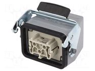 Connector: HDC; plug; female; EPIC KIT; PIN: 6; 16A; 500V; 6+PE; M20 LAPP