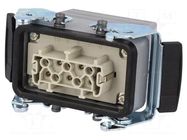 Connector: HDC; plug; female; EPIC KIT; PIN: 10; 16A; 500V; 10+PE LAPP