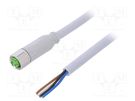 Connection lead; M8; PIN: 4; straight; 5m; plug; 30VAC; -25÷80°C; PVC MURR ELEKTRONIK