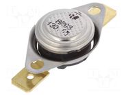 Sensor: thermostat; SPST-NC; 130°C; 16A; 250VAC; connectors 6,3mm TOMIC