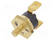 Sensor: thermostat; SPST-NC; 130°C; 16A; 250VAC; connectors 6,3mm TOMIC