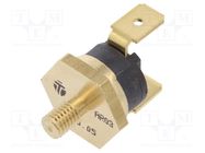 Sensor: thermostat; SPST-NC; 50°C; 16A; 250VAC; connectors 6,3mm TOMIC