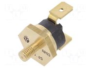 Sensor: thermostat; SPST-NC; 50°C; 16A; 250VAC; connectors 6,3mm TOMIC