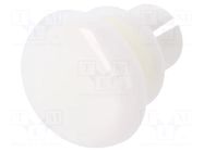 Rivet; polyamide; L.rivet: 6mm; Panel cutout diam: 6.1mm; white DREMEC