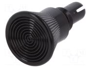 Rivet; polyamide; L.rivet: 5.5mm; black; dismountable,push-in DREMEC