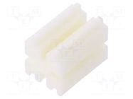 Spacer sleeve; LED; ØLED: 3mm; L: 7mm; natural; UL94V-0; polyamide DREMEC
