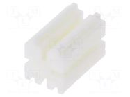 Spacer sleeve; LED; ØLED: 3mm; L: 8mm; natural; UL94V-2; polyamide DREMEC
