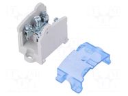 Splice terminal: rail; 57A,101A; 750V; screw terminal; grey; TS35 POKÓJ