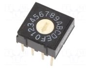 Encoding switch; HEX/BCD; Pos: 16; THT; Rcont max: 200mΩ; A6R OMRON Electronic Components