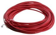 TEST LEAD WIRE, 50FT, 18AWG, TINNED COPPER, RED