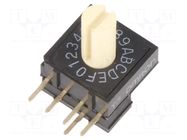 Encoding switch; HEX/BCD; Pos: 16; THT; Rcont max: 200mΩ; A6RV OMRON Electronic Components