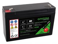 PATONA Premium AGM Lead Battery 6V 12Ah 20HR, PATONA