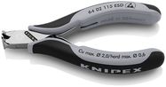 KNIPEX 64 02 115 ESD Electronics End Cutting Nippers ESD with multi-component handles 115 mm